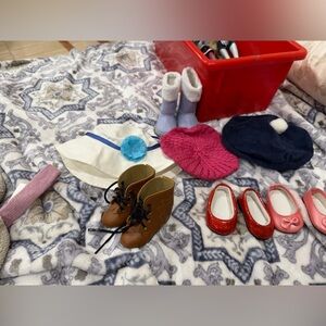 American Girl Cream Fabric Hat